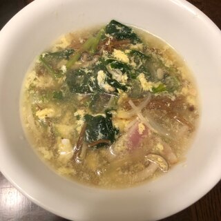 ピノグリーンキノコたっぷり卵スープ。No.164
